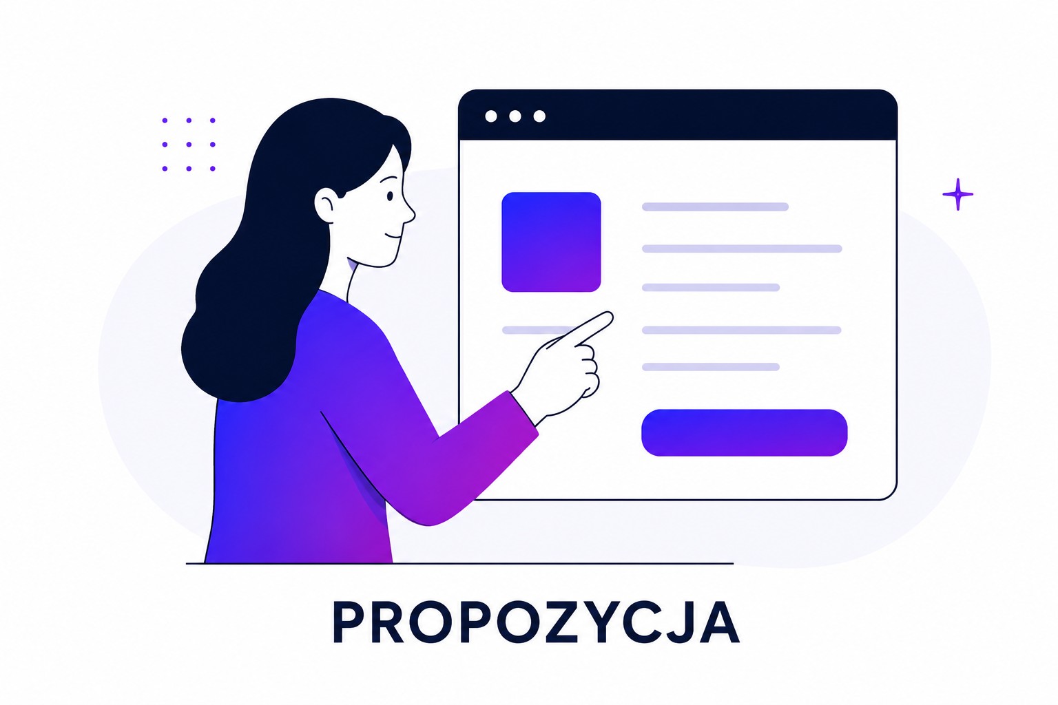 Etap przygotowania propozycji strony internetowej